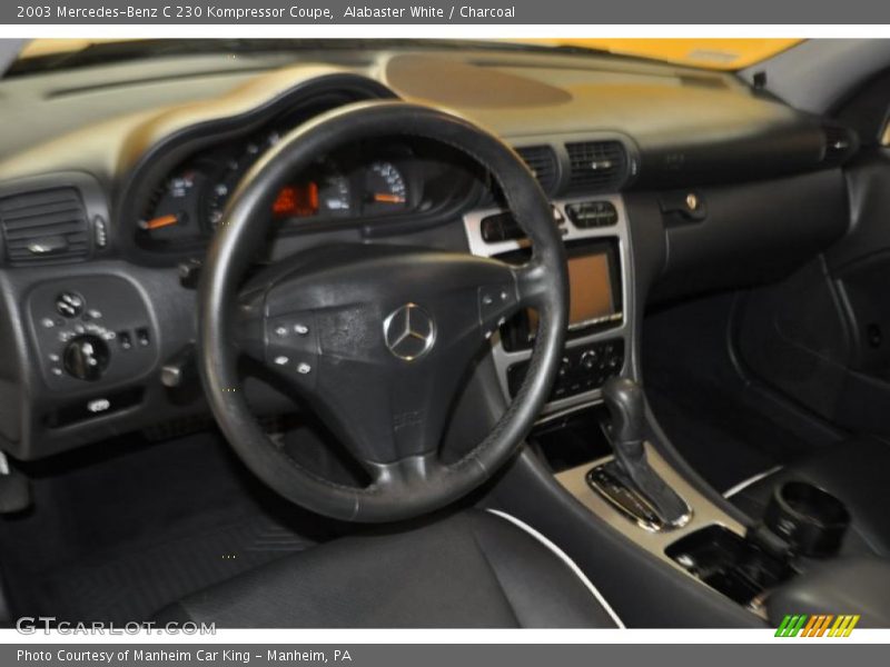 Alabaster White / Charcoal 2003 Mercedes-Benz C 230 Kompressor Coupe