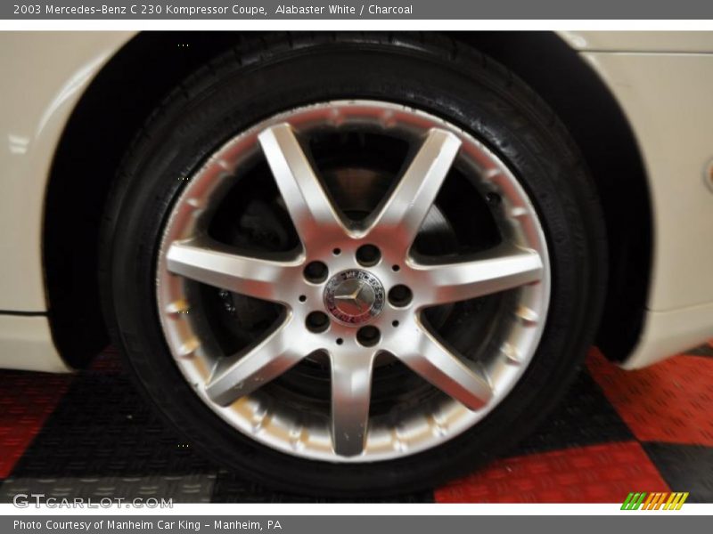 Alabaster White / Charcoal 2003 Mercedes-Benz C 230 Kompressor Coupe