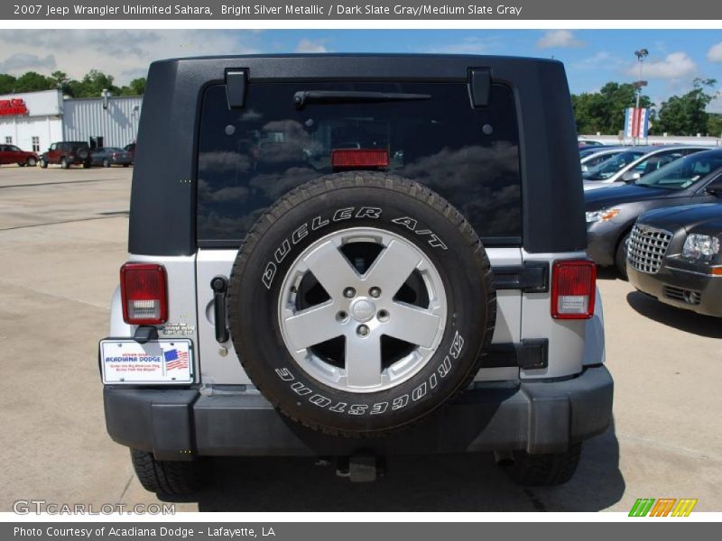 Bright Silver Metallic / Dark Slate Gray/Medium Slate Gray 2007 Jeep Wrangler Unlimited Sahara