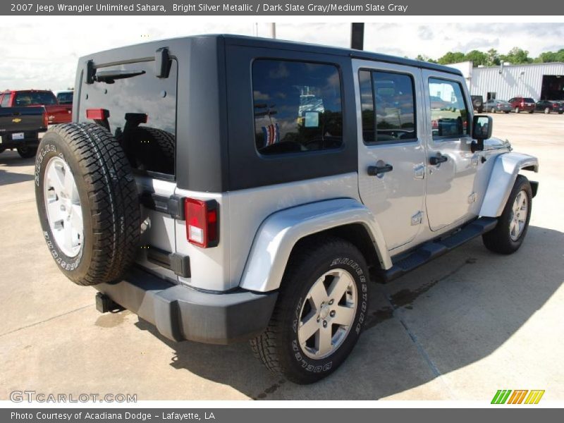 Bright Silver Metallic / Dark Slate Gray/Medium Slate Gray 2007 Jeep Wrangler Unlimited Sahara