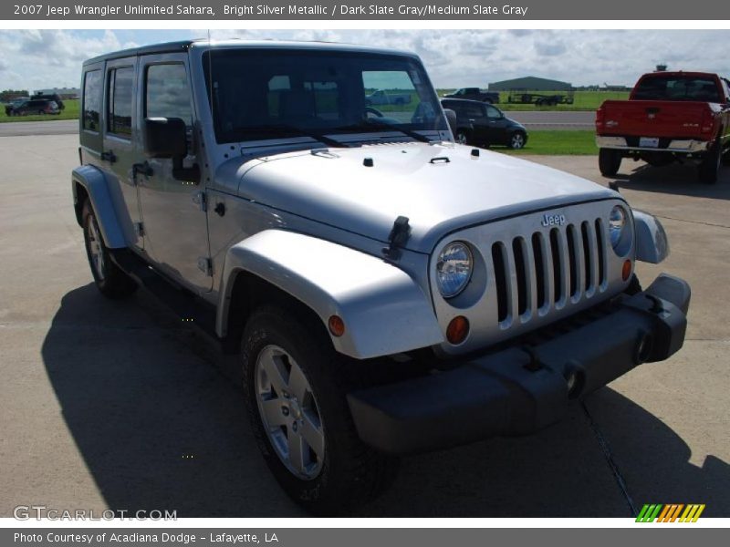 Bright Silver Metallic / Dark Slate Gray/Medium Slate Gray 2007 Jeep Wrangler Unlimited Sahara
