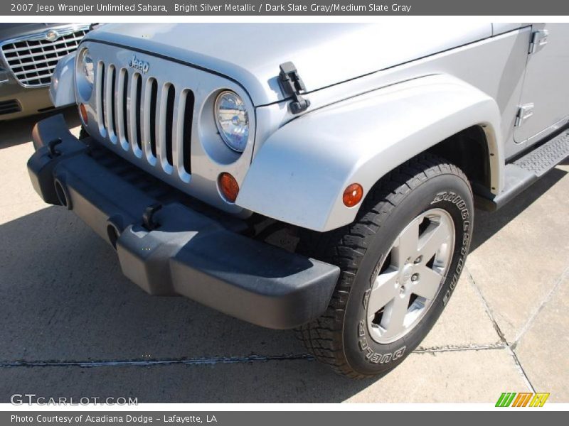 Bright Silver Metallic / Dark Slate Gray/Medium Slate Gray 2007 Jeep Wrangler Unlimited Sahara