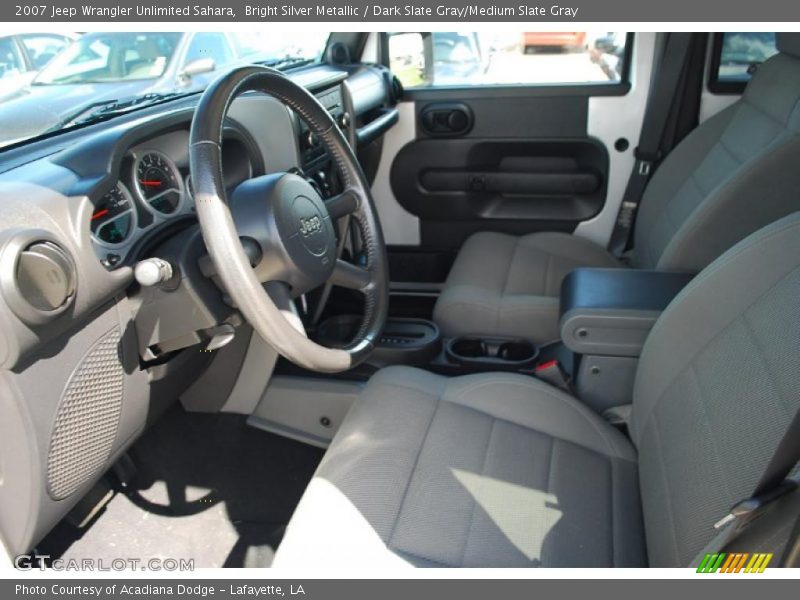 Bright Silver Metallic / Dark Slate Gray/Medium Slate Gray 2007 Jeep Wrangler Unlimited Sahara
