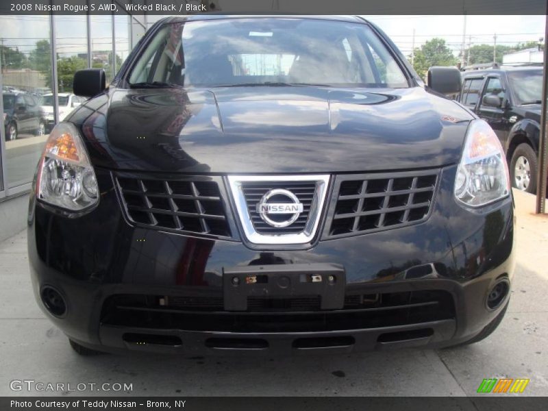 Wicked Black / Black 2008 Nissan Rogue S AWD