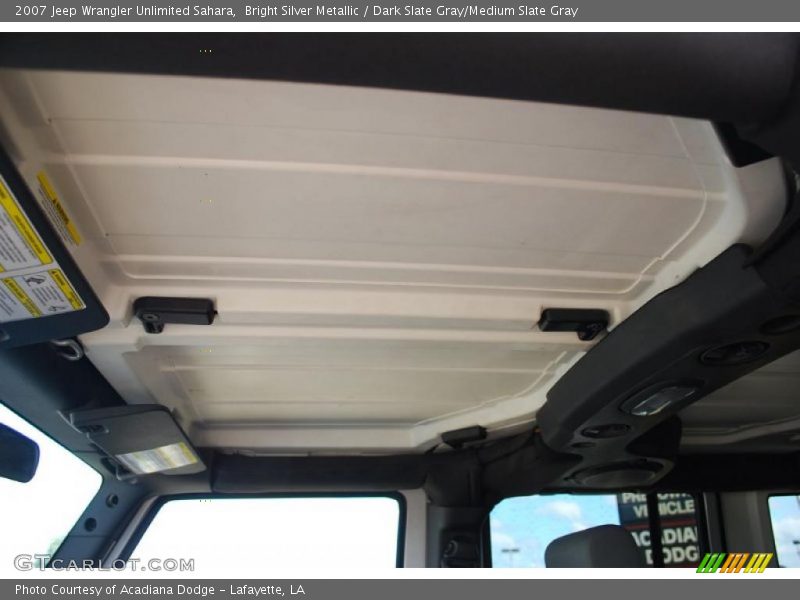 Bright Silver Metallic / Dark Slate Gray/Medium Slate Gray 2007 Jeep Wrangler Unlimited Sahara
