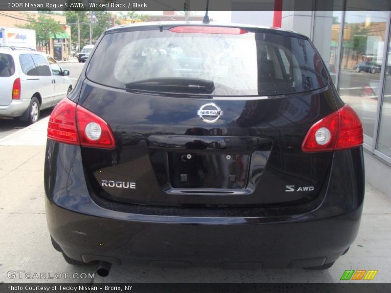 Wicked Black / Black 2008 Nissan Rogue S AWD