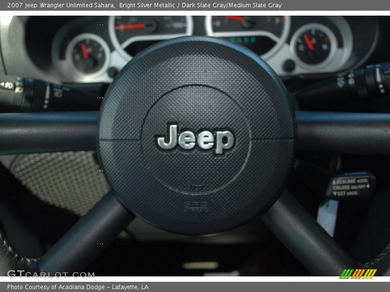 Bright Silver Metallic / Dark Slate Gray/Medium Slate Gray 2007 Jeep Wrangler Unlimited Sahara