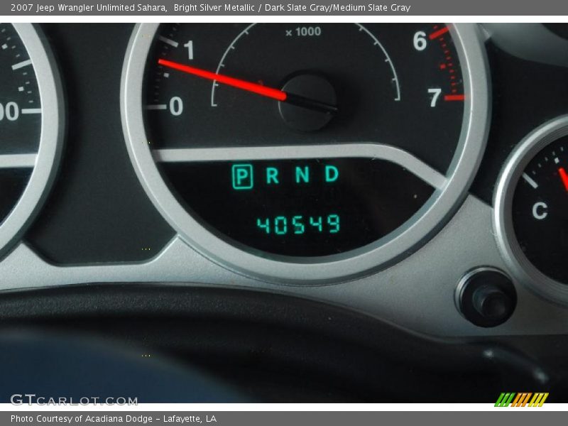 Bright Silver Metallic / Dark Slate Gray/Medium Slate Gray 2007 Jeep Wrangler Unlimited Sahara