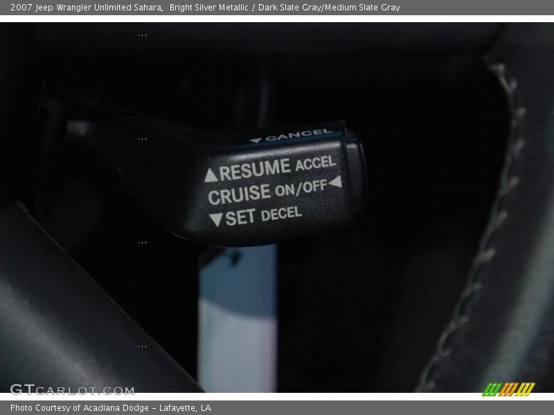 Bright Silver Metallic / Dark Slate Gray/Medium Slate Gray 2007 Jeep Wrangler Unlimited Sahara
