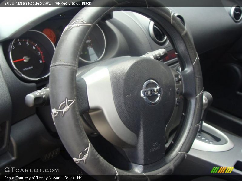 Wicked Black / Black 2008 Nissan Rogue S AWD