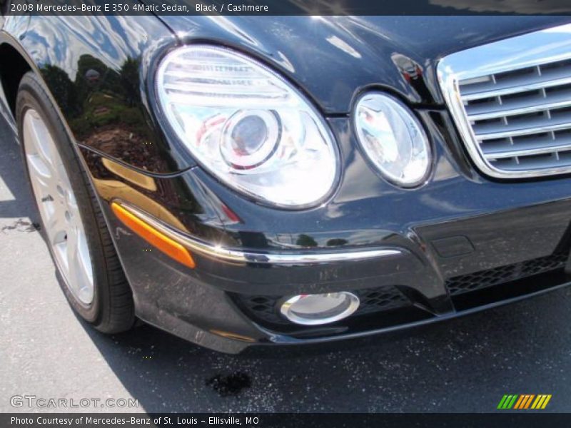 Black / Cashmere 2008 Mercedes-Benz E 350 4Matic Sedan