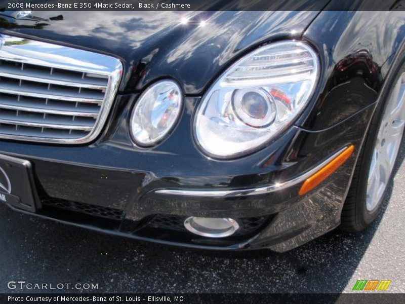 Black / Cashmere 2008 Mercedes-Benz E 350 4Matic Sedan