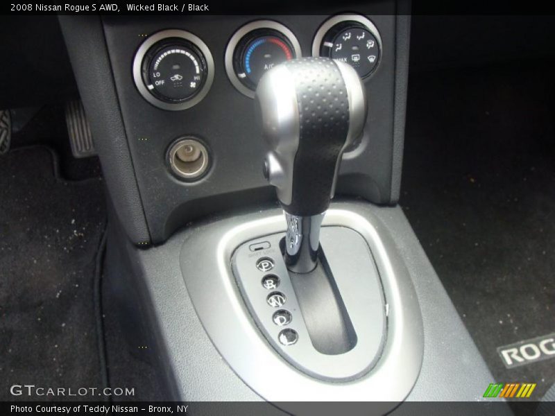 Wicked Black / Black 2008 Nissan Rogue S AWD