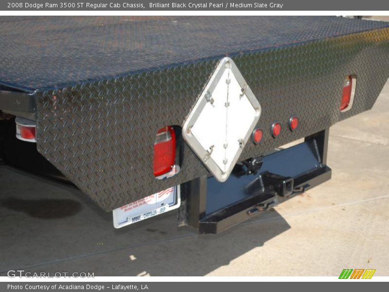 Brilliant Black Crystal Pearl / Medium Slate Gray 2008 Dodge Ram 3500 ST Regular Cab Chassis