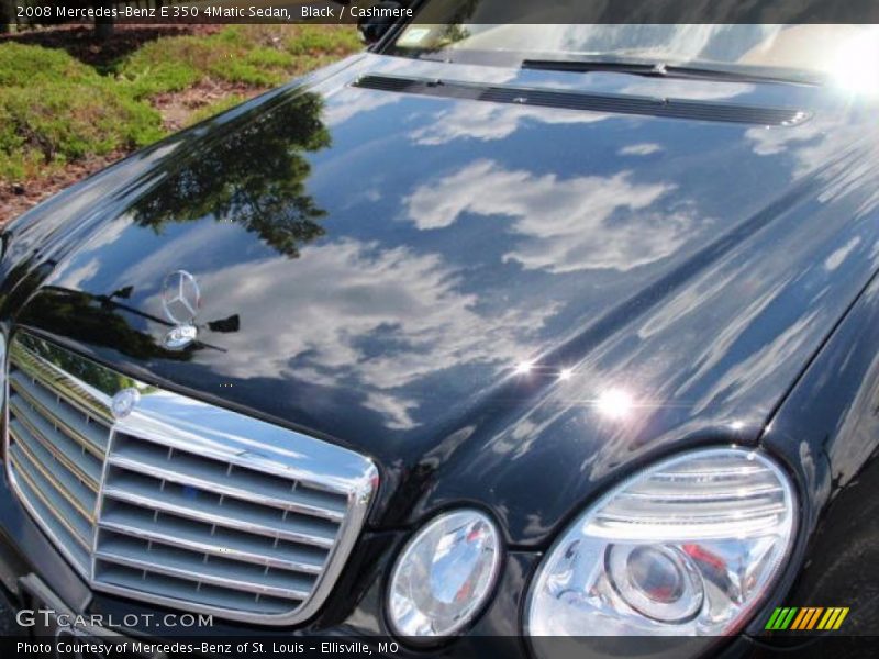 Black / Cashmere 2008 Mercedes-Benz E 350 4Matic Sedan