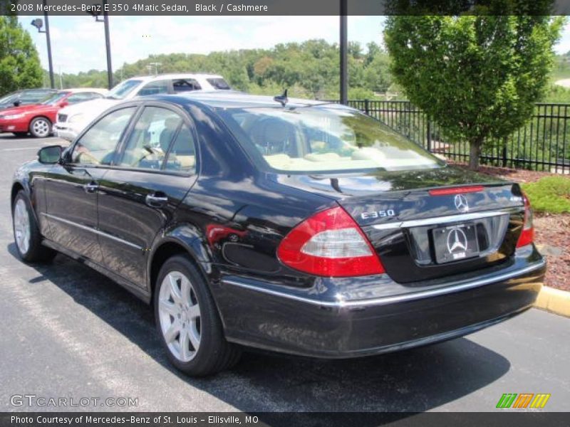 Black / Cashmere 2008 Mercedes-Benz E 350 4Matic Sedan