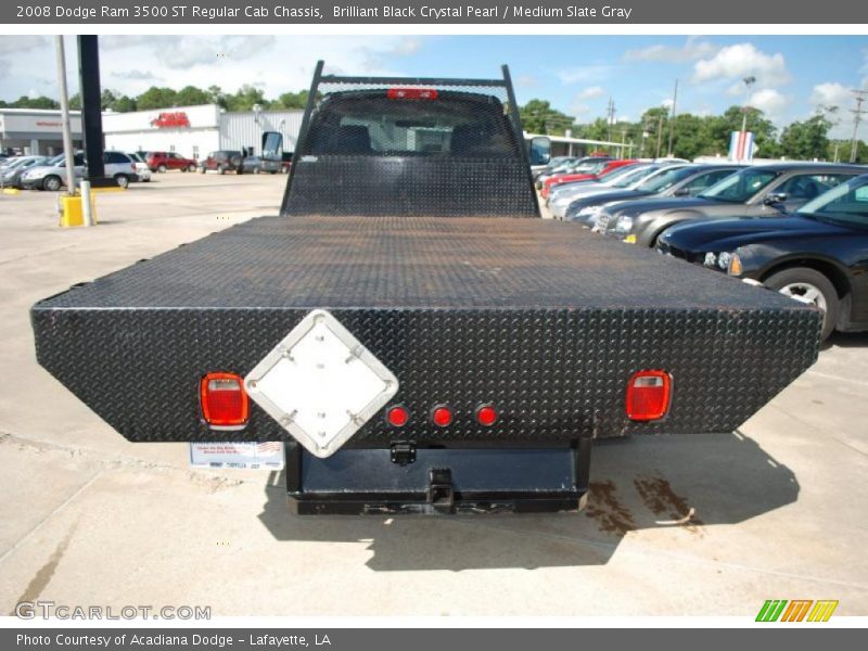 Brilliant Black Crystal Pearl / Medium Slate Gray 2008 Dodge Ram 3500 ST Regular Cab Chassis