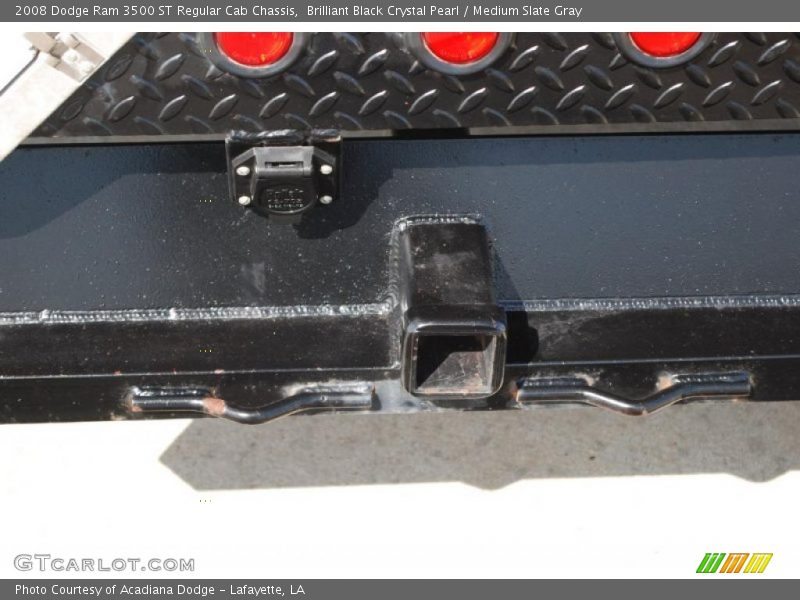 Brilliant Black Crystal Pearl / Medium Slate Gray 2008 Dodge Ram 3500 ST Regular Cab Chassis