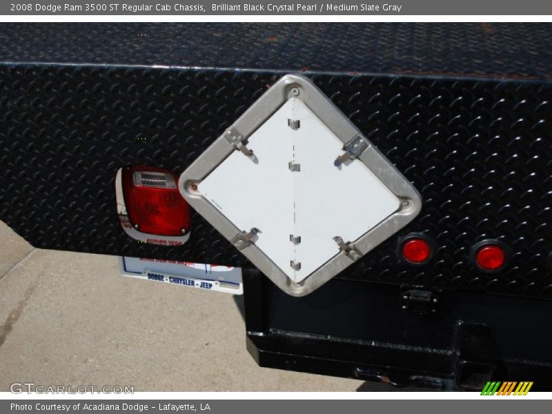 Brilliant Black Crystal Pearl / Medium Slate Gray 2008 Dodge Ram 3500 ST Regular Cab Chassis