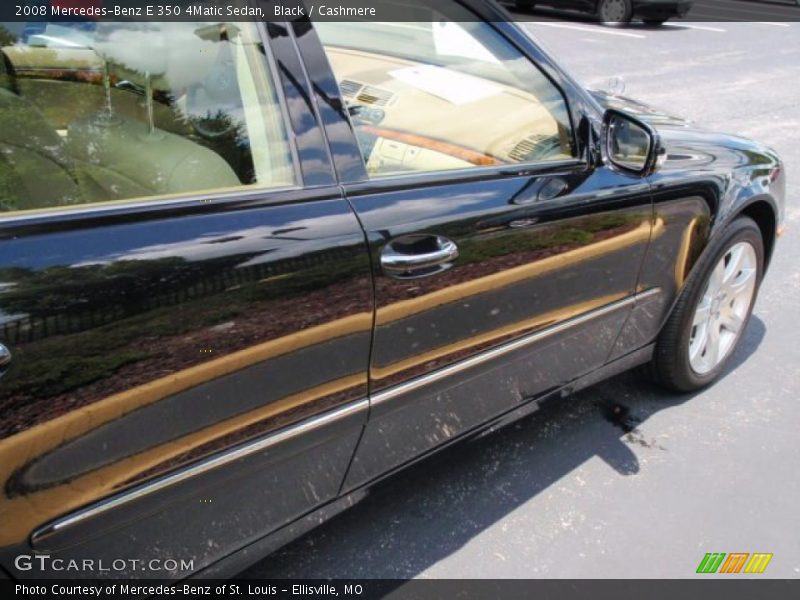 Black / Cashmere 2008 Mercedes-Benz E 350 4Matic Sedan