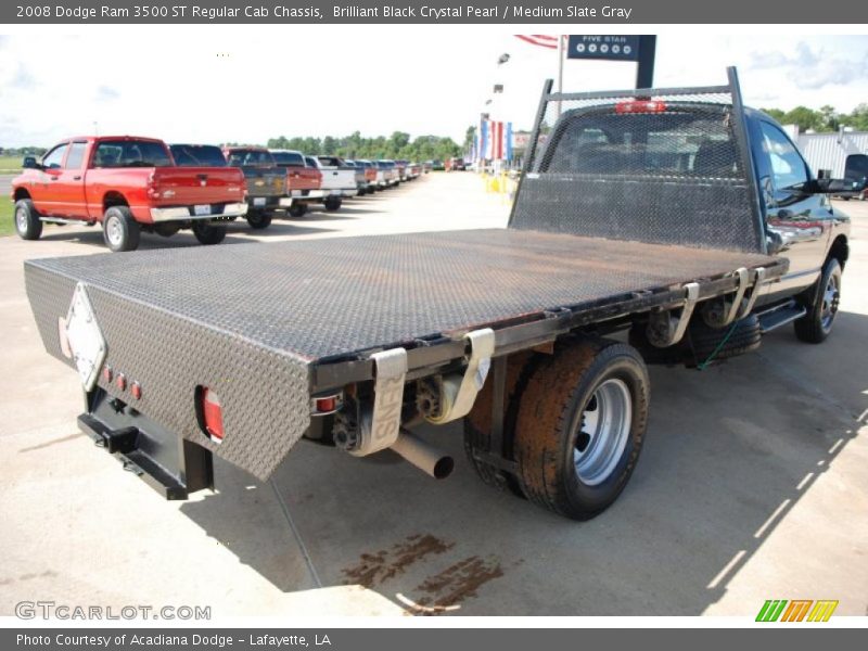 Brilliant Black Crystal Pearl / Medium Slate Gray 2008 Dodge Ram 3500 ST Regular Cab Chassis