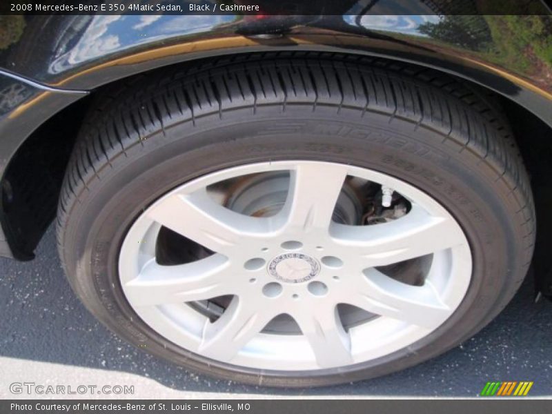 Black / Cashmere 2008 Mercedes-Benz E 350 4Matic Sedan