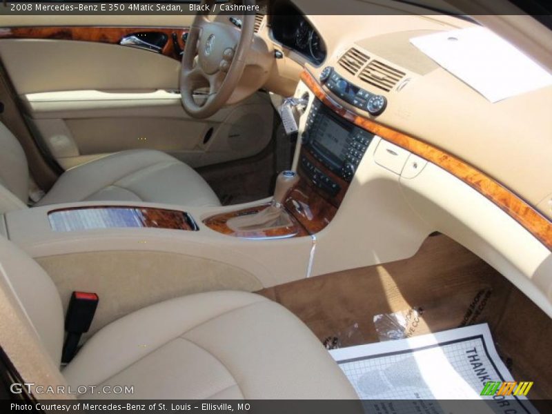 Black / Cashmere 2008 Mercedes-Benz E 350 4Matic Sedan