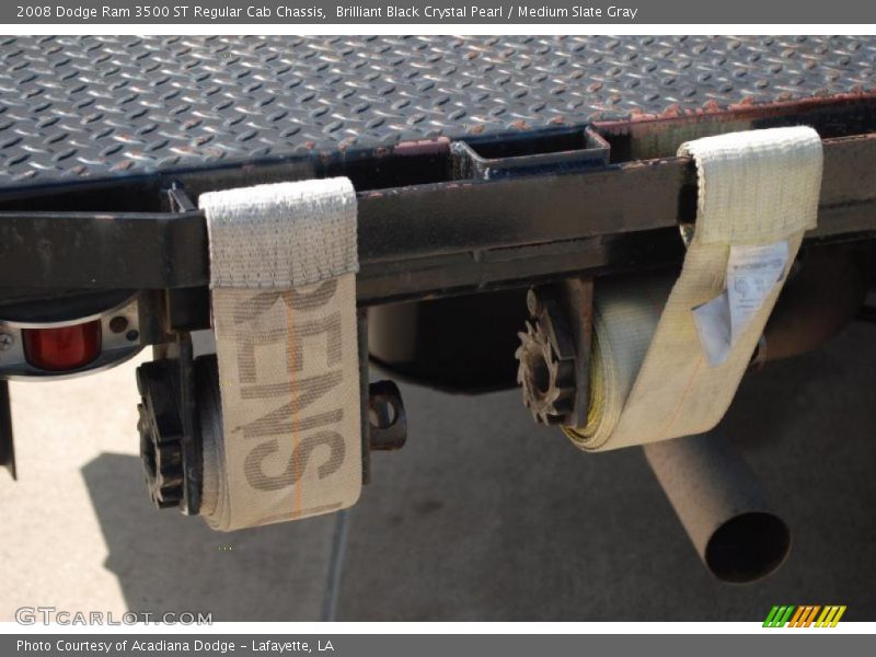 Brilliant Black Crystal Pearl / Medium Slate Gray 2008 Dodge Ram 3500 ST Regular Cab Chassis