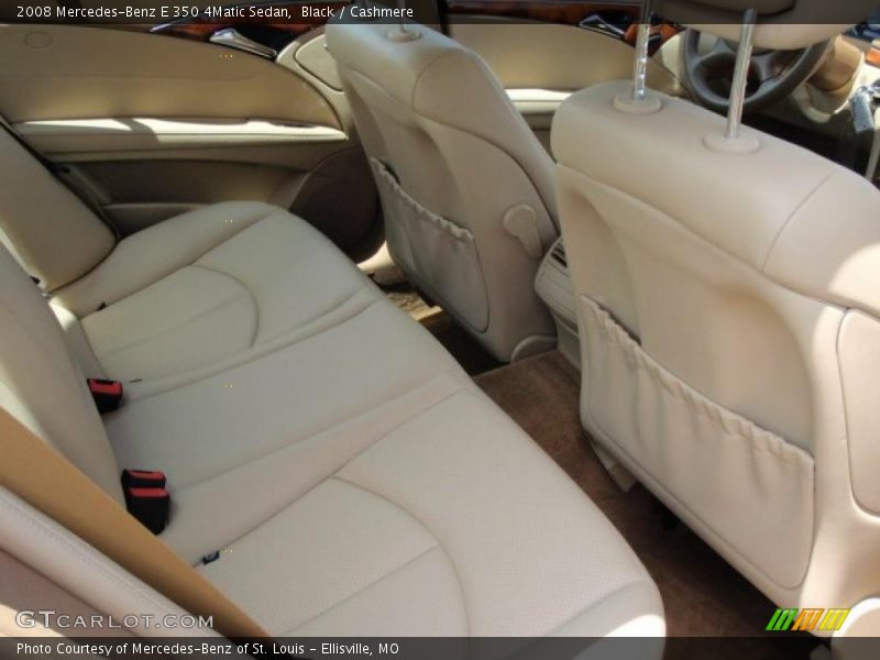 Black / Cashmere 2008 Mercedes-Benz E 350 4Matic Sedan