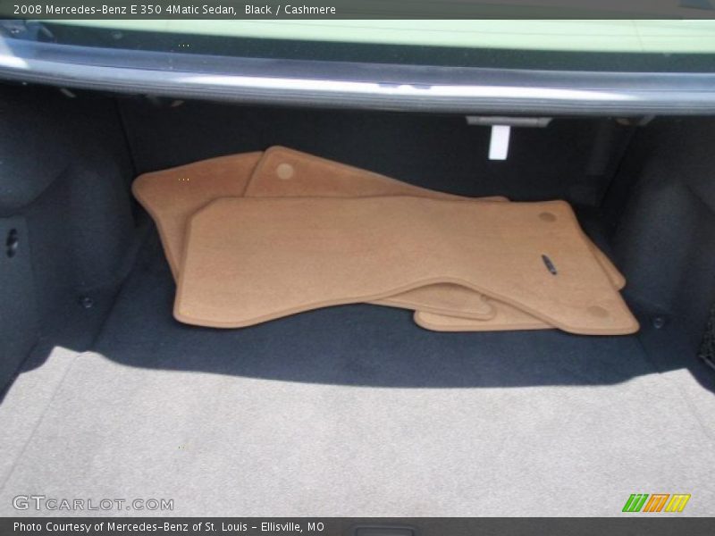 Black / Cashmere 2008 Mercedes-Benz E 350 4Matic Sedan