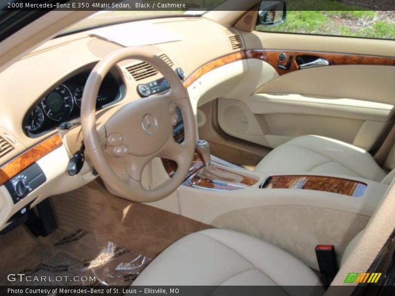 Black / Cashmere 2008 Mercedes-Benz E 350 4Matic Sedan