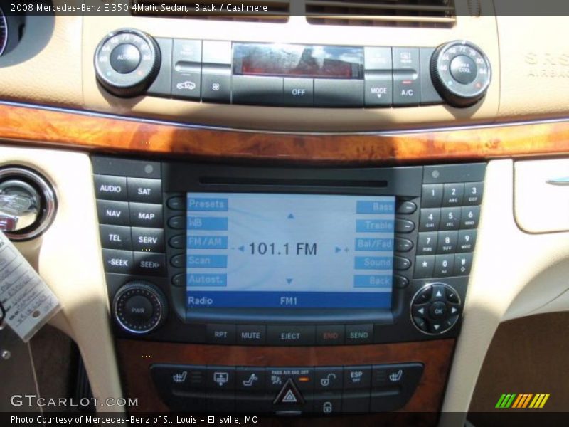 Black / Cashmere 2008 Mercedes-Benz E 350 4Matic Sedan