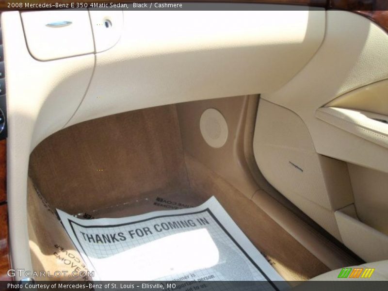 Black / Cashmere 2008 Mercedes-Benz E 350 4Matic Sedan