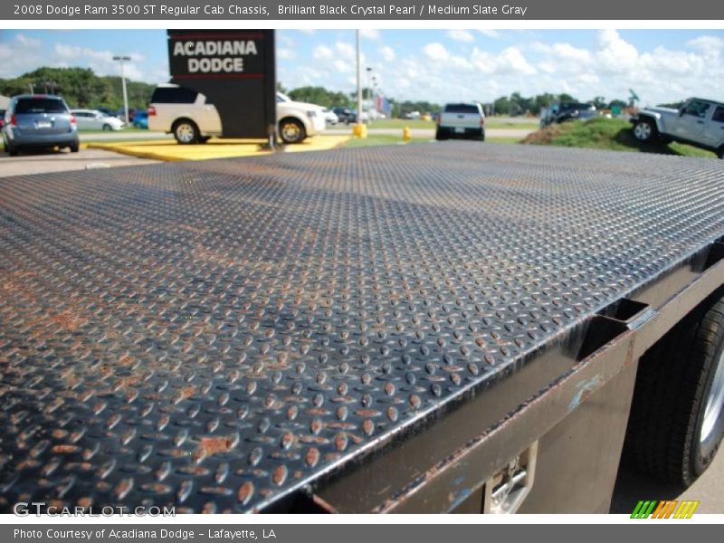 Brilliant Black Crystal Pearl / Medium Slate Gray 2008 Dodge Ram 3500 ST Regular Cab Chassis