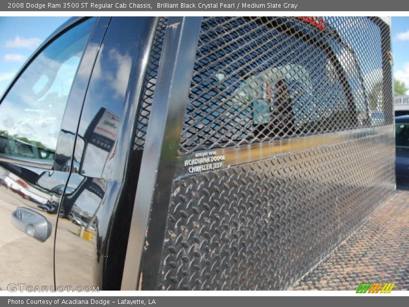 Brilliant Black Crystal Pearl / Medium Slate Gray 2008 Dodge Ram 3500 ST Regular Cab Chassis