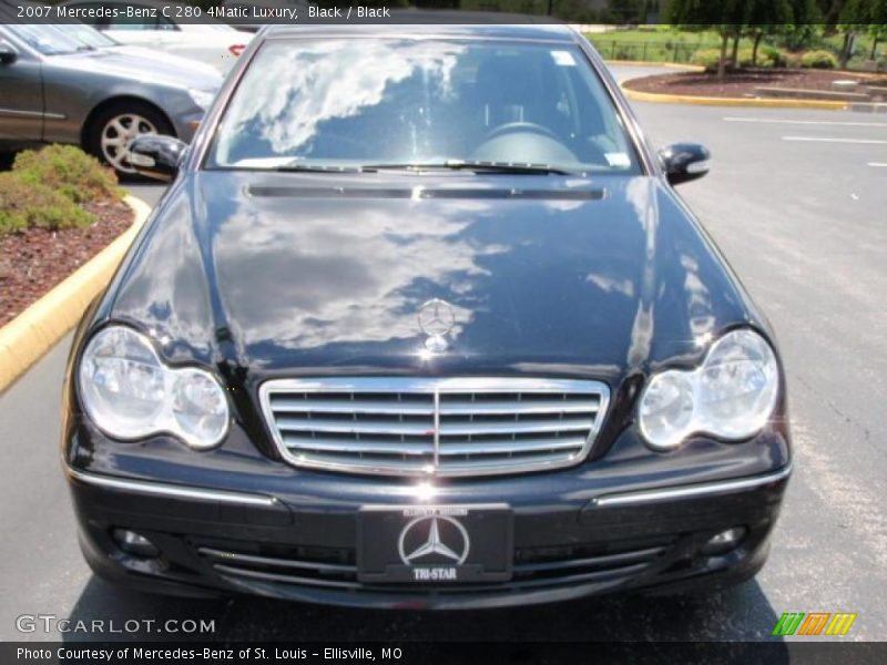 Black / Black 2007 Mercedes-Benz C 280 4Matic Luxury