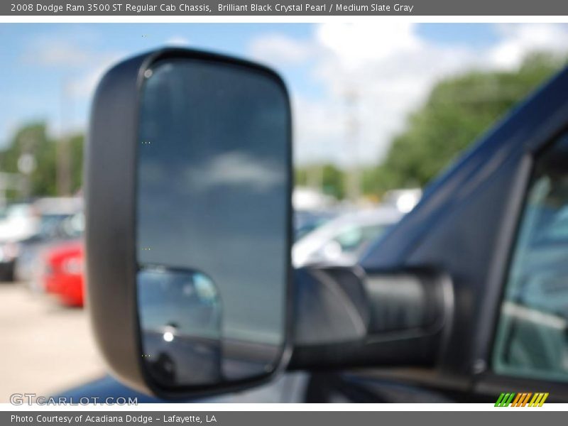 Brilliant Black Crystal Pearl / Medium Slate Gray 2008 Dodge Ram 3500 ST Regular Cab Chassis