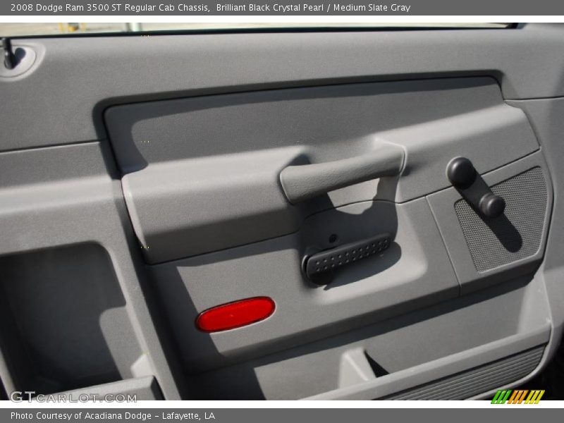 Brilliant Black Crystal Pearl / Medium Slate Gray 2008 Dodge Ram 3500 ST Regular Cab Chassis