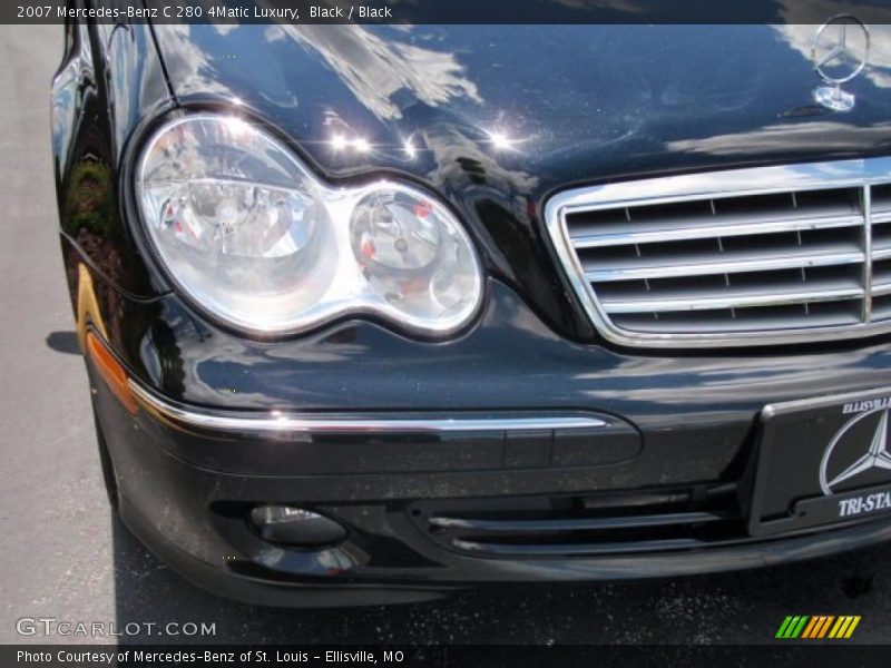 Black / Black 2007 Mercedes-Benz C 280 4Matic Luxury