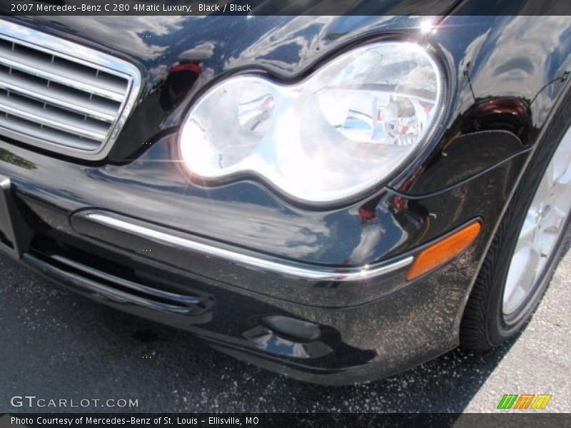 Black / Black 2007 Mercedes-Benz C 280 4Matic Luxury