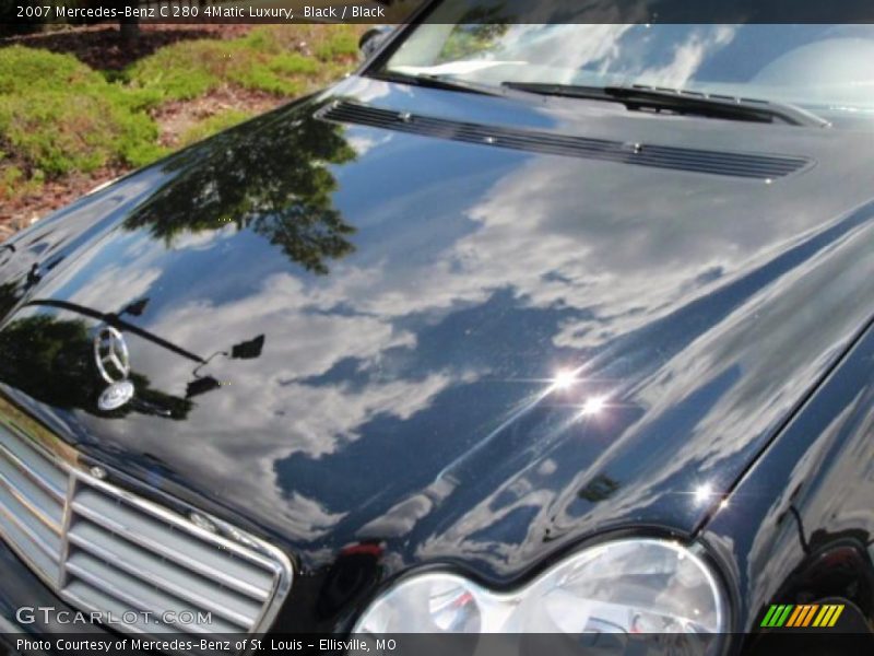 Black / Black 2007 Mercedes-Benz C 280 4Matic Luxury