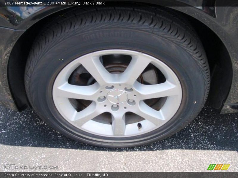Black / Black 2007 Mercedes-Benz C 280 4Matic Luxury