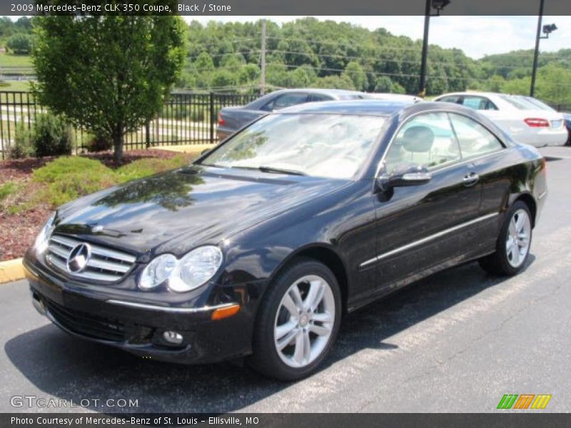 Black / Stone 2009 Mercedes-Benz CLK 350 Coupe