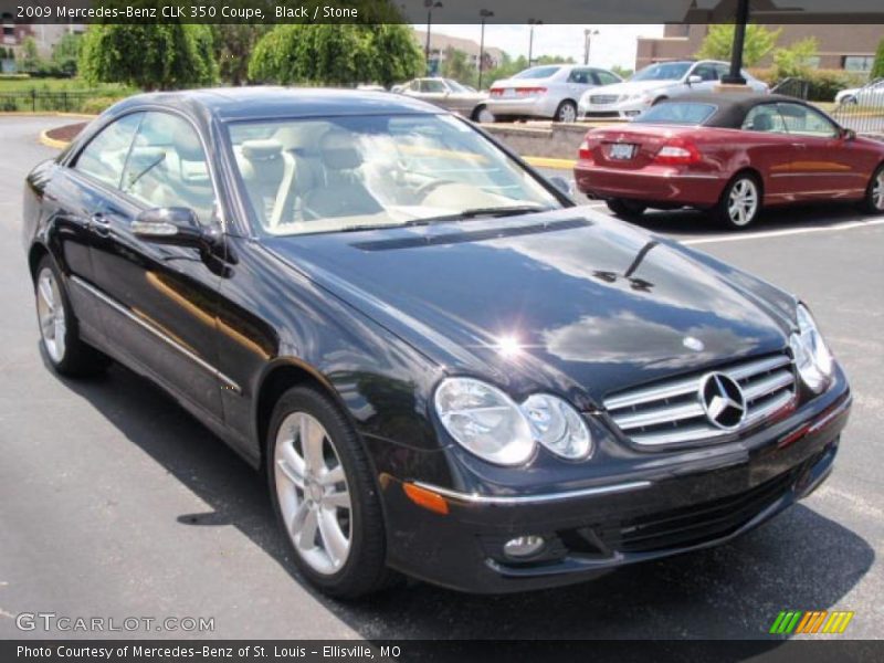 Black / Stone 2009 Mercedes-Benz CLK 350 Coupe