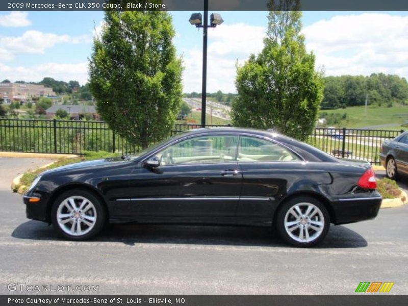 Black / Stone 2009 Mercedes-Benz CLK 350 Coupe