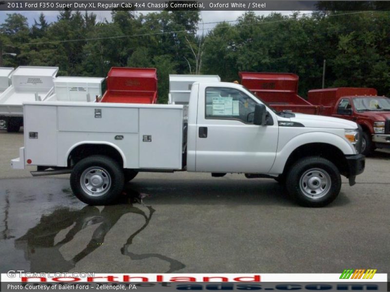 Oxford White / Steel 2011 Ford F350 Super Duty XL Regular Cab 4x4 Chassis Commercial