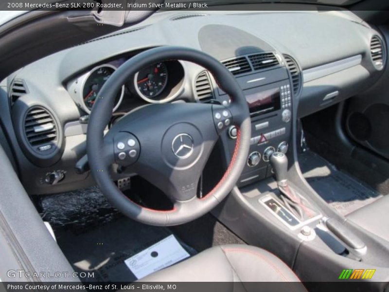 Iridium Silver Metallic / Black 2008 Mercedes-Benz SLK 280 Roadster