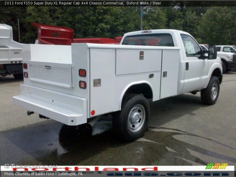 Oxford White / Steel 2011 Ford F350 Super Duty XL Regular Cab 4x4 Chassis Commercial