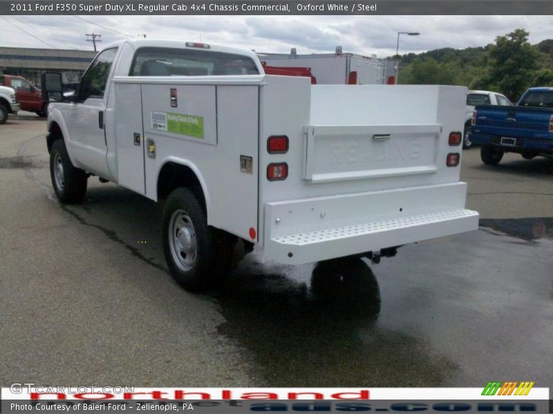 Oxford White / Steel 2011 Ford F350 Super Duty XL Regular Cab 4x4 Chassis Commercial