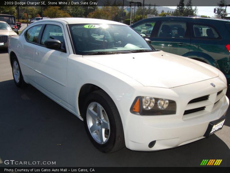 Stone White / Dark Slate Gray 2009 Dodge Charger SE